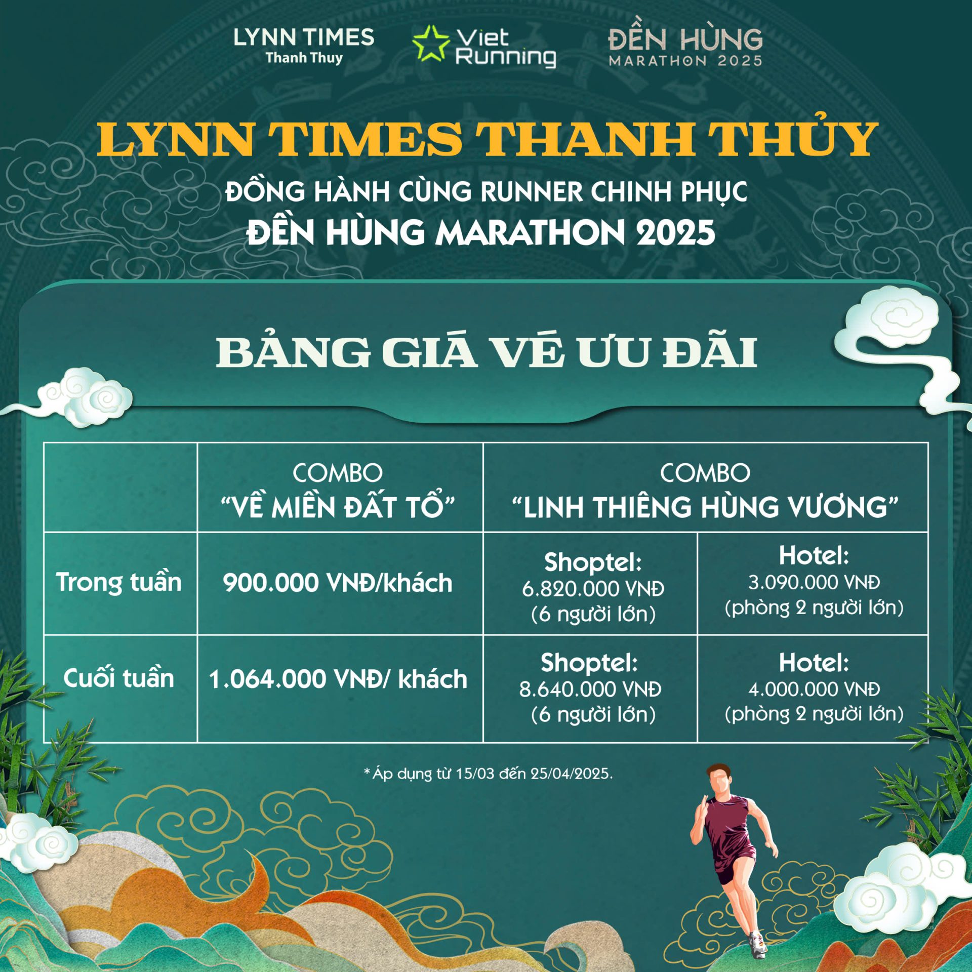 Lynntimes Thanh Thủy – Nhà tài trợ chính thức giải chạy Đền Hùng Marathon 2025